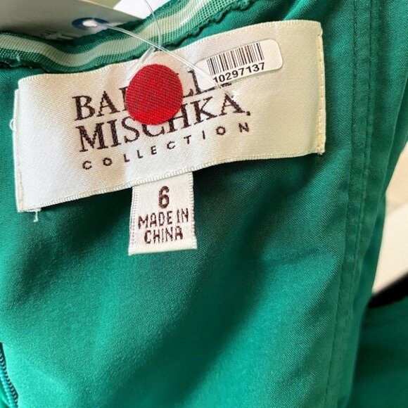 Badgley Mischka Green Chiffon Strapless Dress $850 - Picture 8 of 8